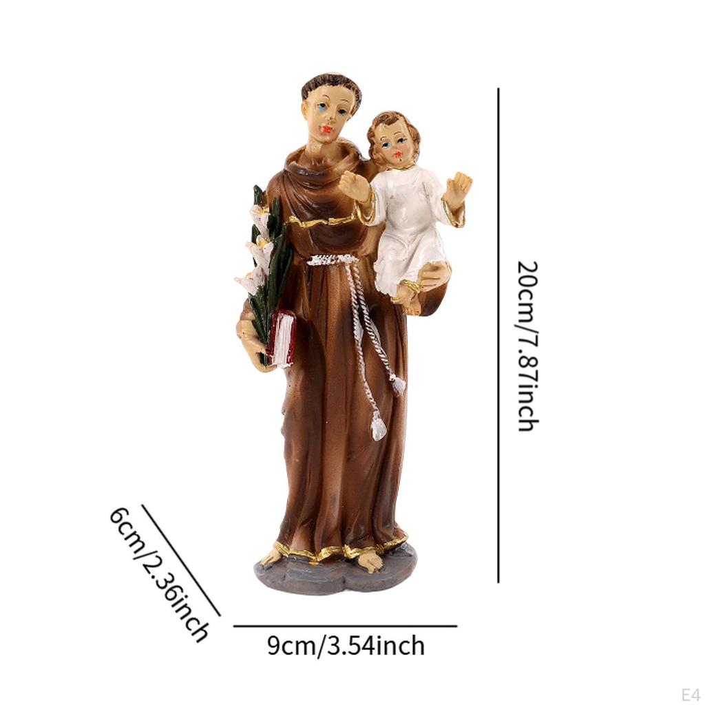 Catholic Holy Family Statue Jesus Religious Figurine Display Home Resin Figure Sculpture for