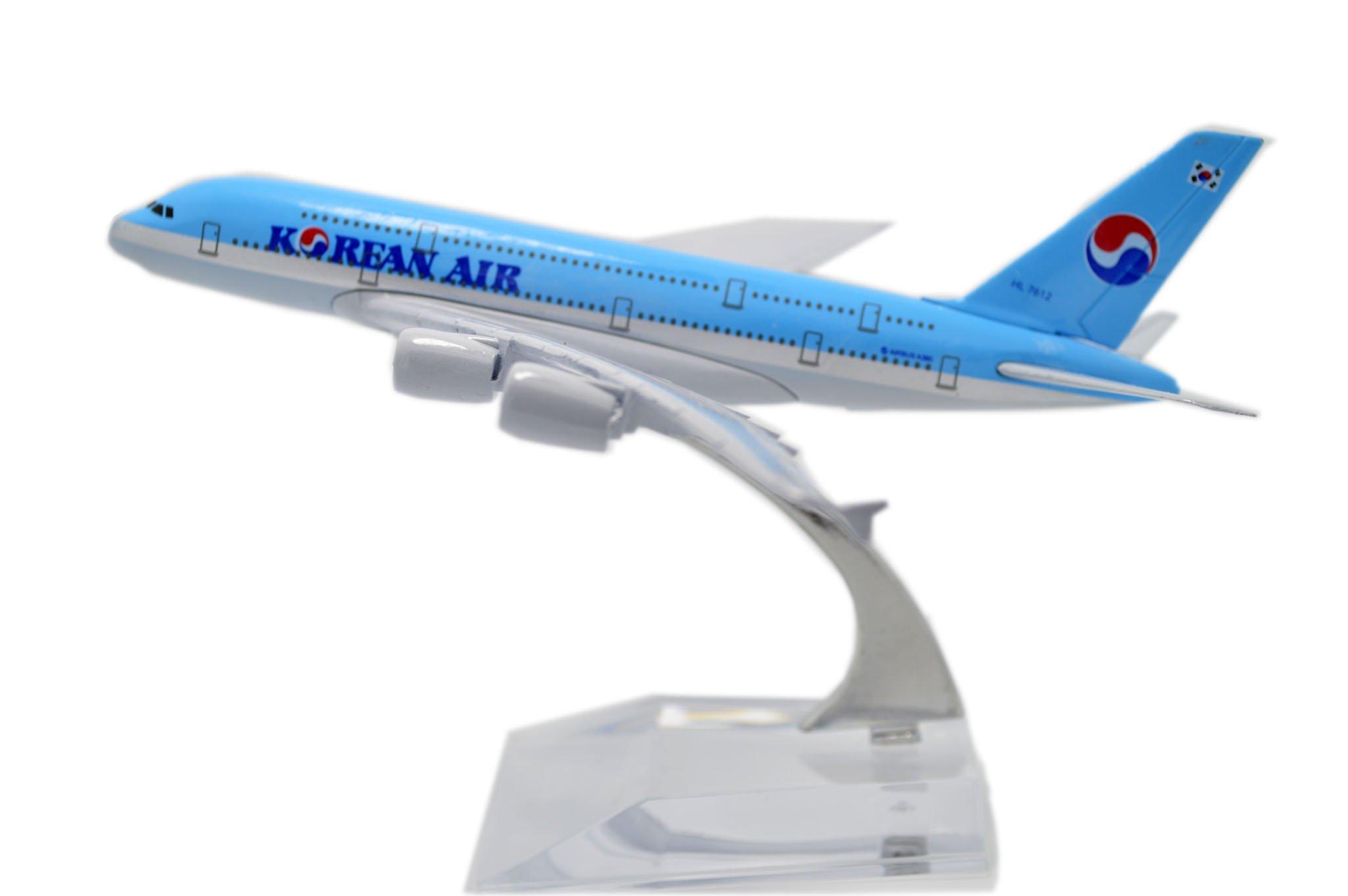 

TANG DYNASTY 16 см Korean Air Airbus A380 модель игрушечного самолета из сплава 1/400