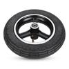 10 Inch Rubber Inflatable Electric Scooter Tire Aluminium Alloy Front Wheel Hub Symmetric Figure