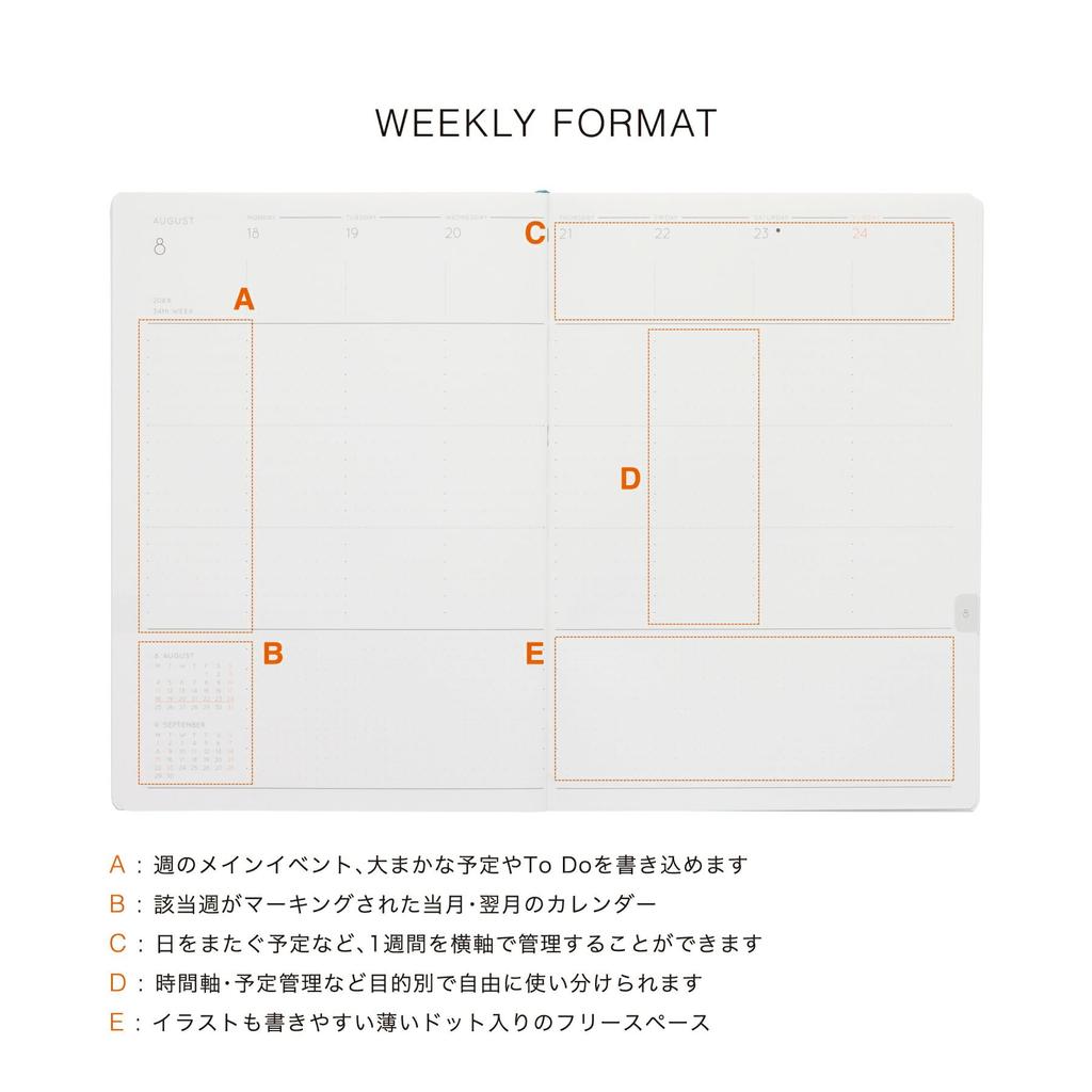 Hightide 2026 Yellow B6 Weekly Vertical Starts December 2025 Weekly Schedule Book Planner/Caston / / /