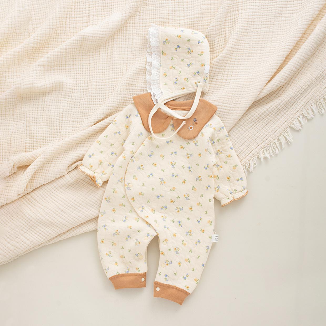 

Комбинезон для новорожденных Air Cotton осень/зима: Стеганый, теплый, на шнуровке комбинезон 66 cm