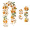 Realistic Artificial Maple Leaf Vine Artificial Flowers Garland Hanging Plants  Garden Decor