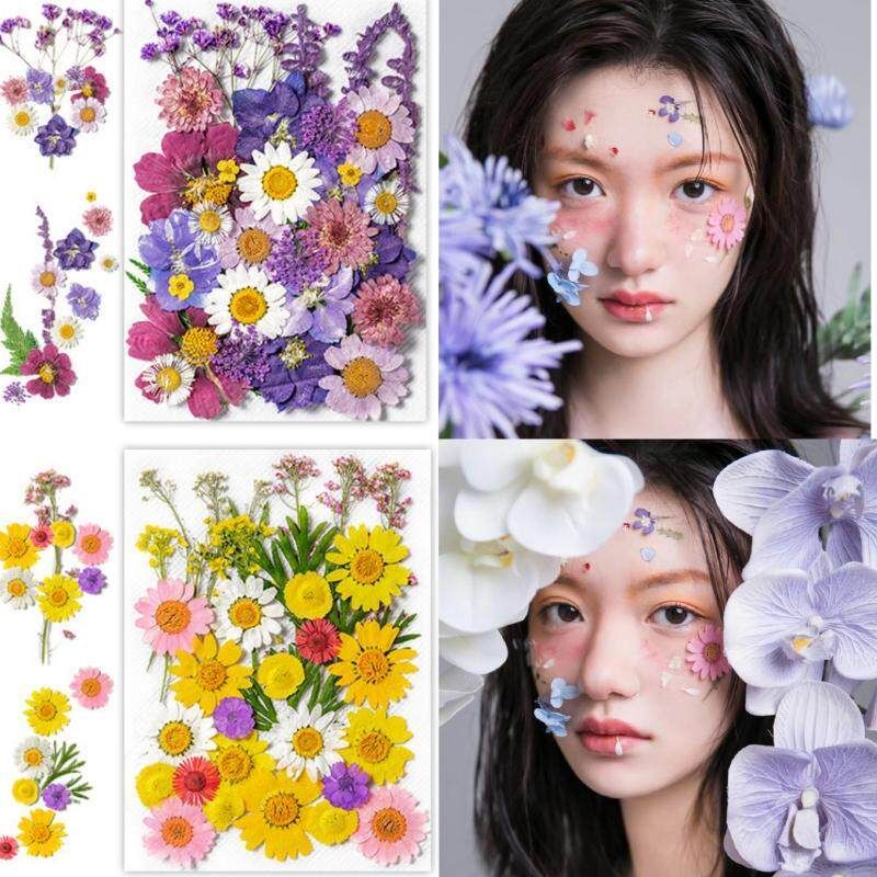 Rhinestone Face Stickers, Glitter Face Stickers, Children's Stage Makeup, Dried Flower Face Stickers, Butterfly Face Stickers for Photo Shoots