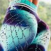 High-Waist Sweat-Resistant Printed Yoga Leggings