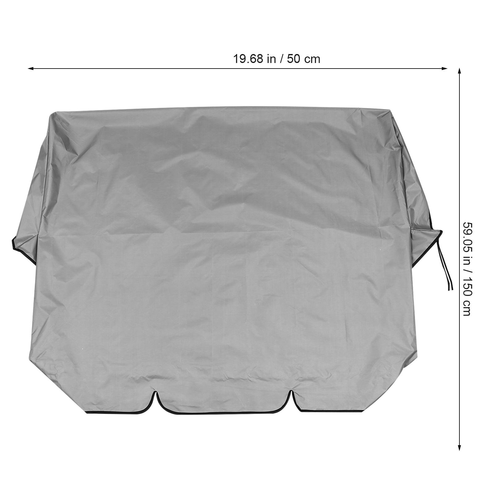 

1 pc Outdoor Swing Seat Cover Waterproof Weatherproof Durable Uv Protection Dustproof For Garden Patio Furniture Protection сірий