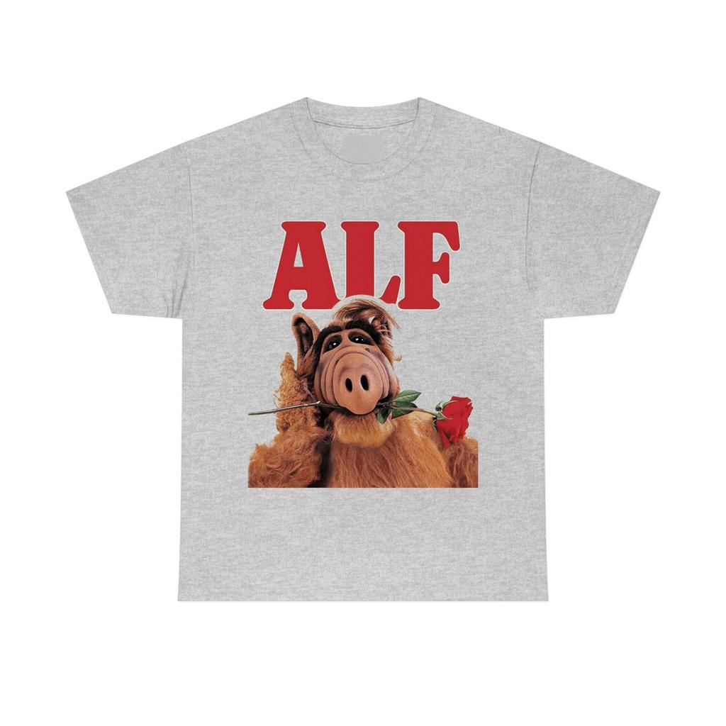 Alf V8 Movie Poster 80s Cartoon Graphic T Shirts 90s Retro Style ALF Character TV Show Unisex Tee 100% Cotton Men All Size S-6XL