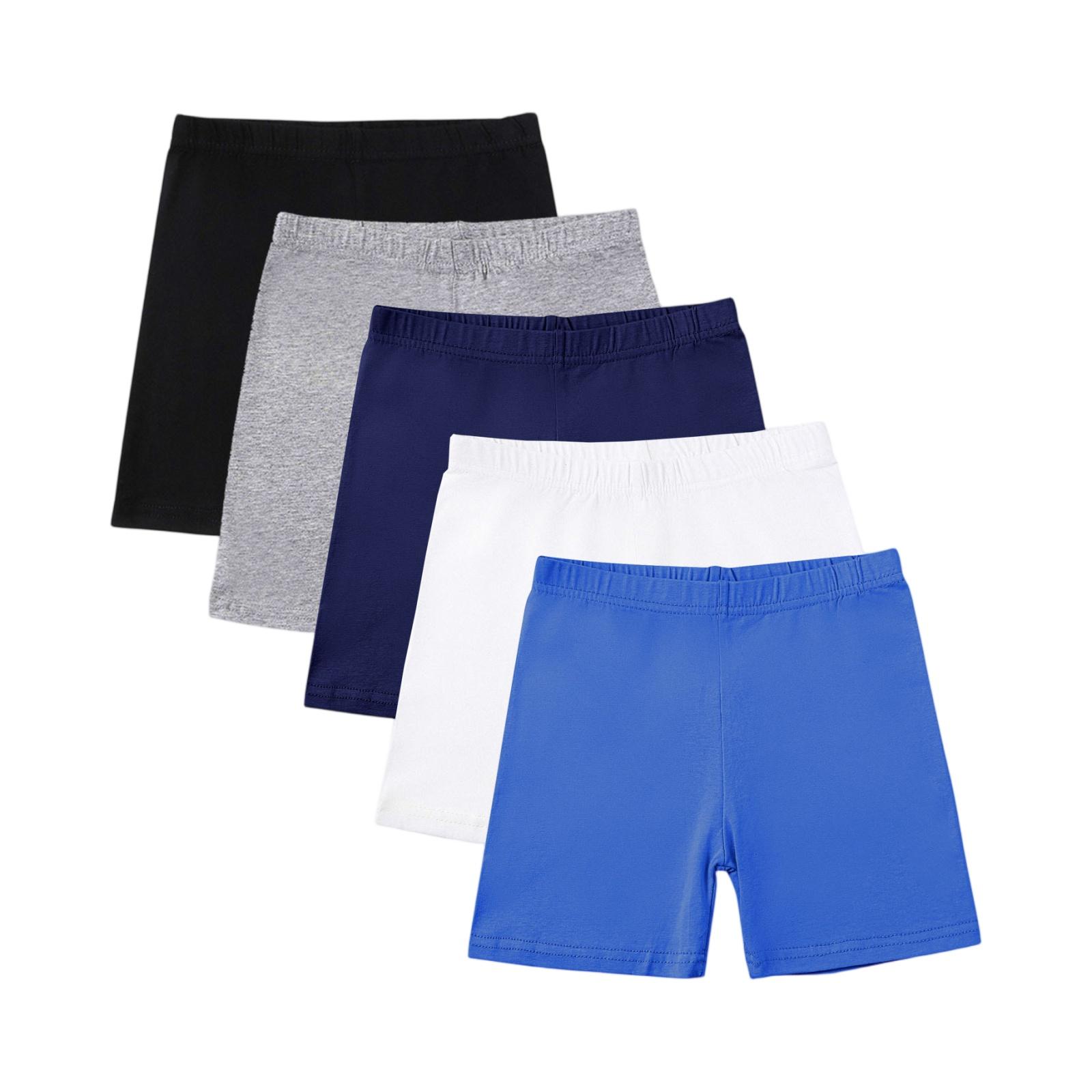 

Summer Girls Three-Point Safety Pants Underwear Leggings Five-Piece Set 120 синий