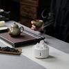 Zen Tea Table Incense Burner Ceramic with Lid for All Incense Types Japanese Style Ash Catcher Bowl Multifunctional Home Decor