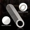 Grzebień ze stali nierdzewnej do fryzury na olej, przenośny grzebień do włosów, przenośny mini grzebień do brody, grzebień do brody dla mężczyzn, grzebień do stylizacji włosów