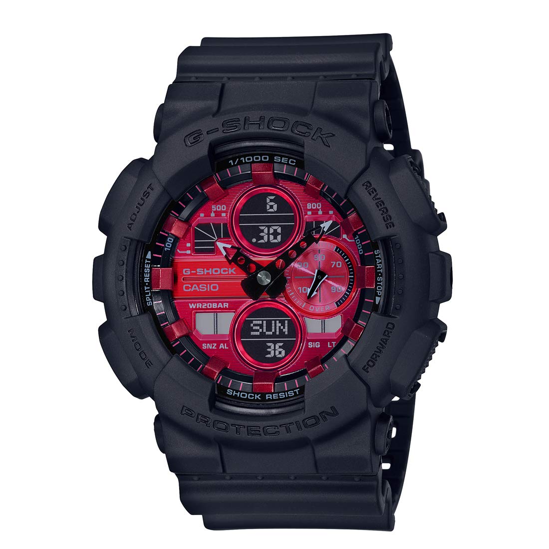 

Часы серии «Черный и красный» [Casio] G-Shock GA-140AR-1AJF Мужские