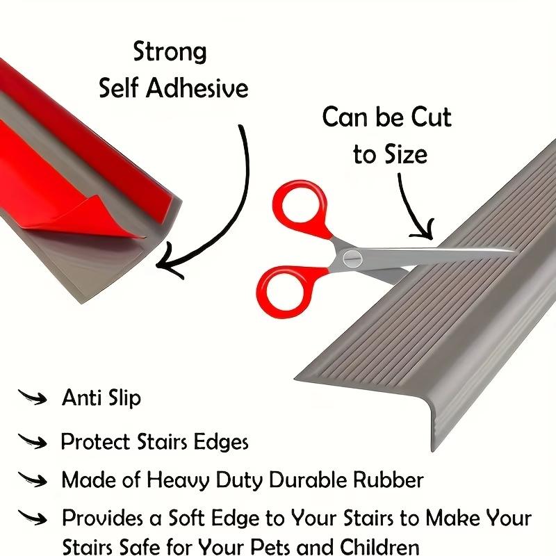 Self Adhesive Anti Slip Safety Stair Tread - Widened Indoor Stair Sticker, Suitable for Household Use, Textured Anti Slip Design