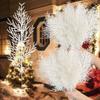 12/24 Stück Künstliche Kiefernzweige Weihnachten Gold Silber Kunstpflanzen Glitzergirlande Weihnachtsbaumschmuck Raumdekoration Pflanze