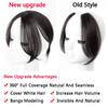 LUPU Women's Synthetic Hair Bangs 3D Bangs Hairpiece Clip In Hair Extension Heat Resistant Fake Hair French Middle Part Bangs
