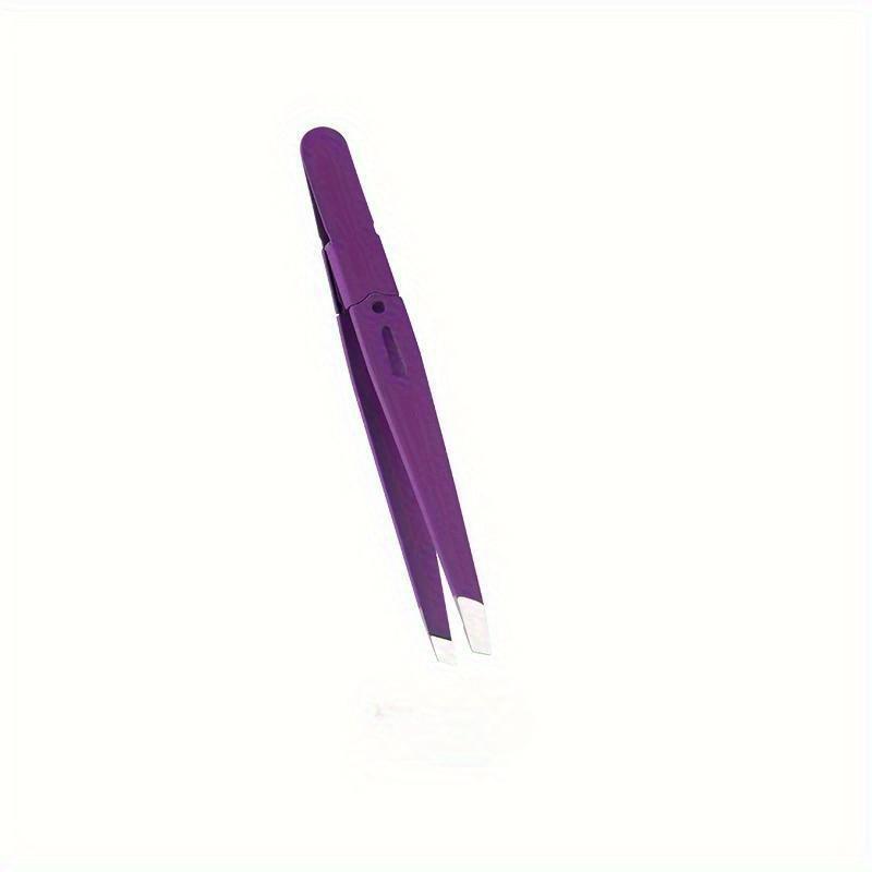 Eyebrow Tweezer Colorful Hair Beauty Fine Hairs Puller Stainless Steel Slanted Eye Brow Clips Removal Makeup Tools