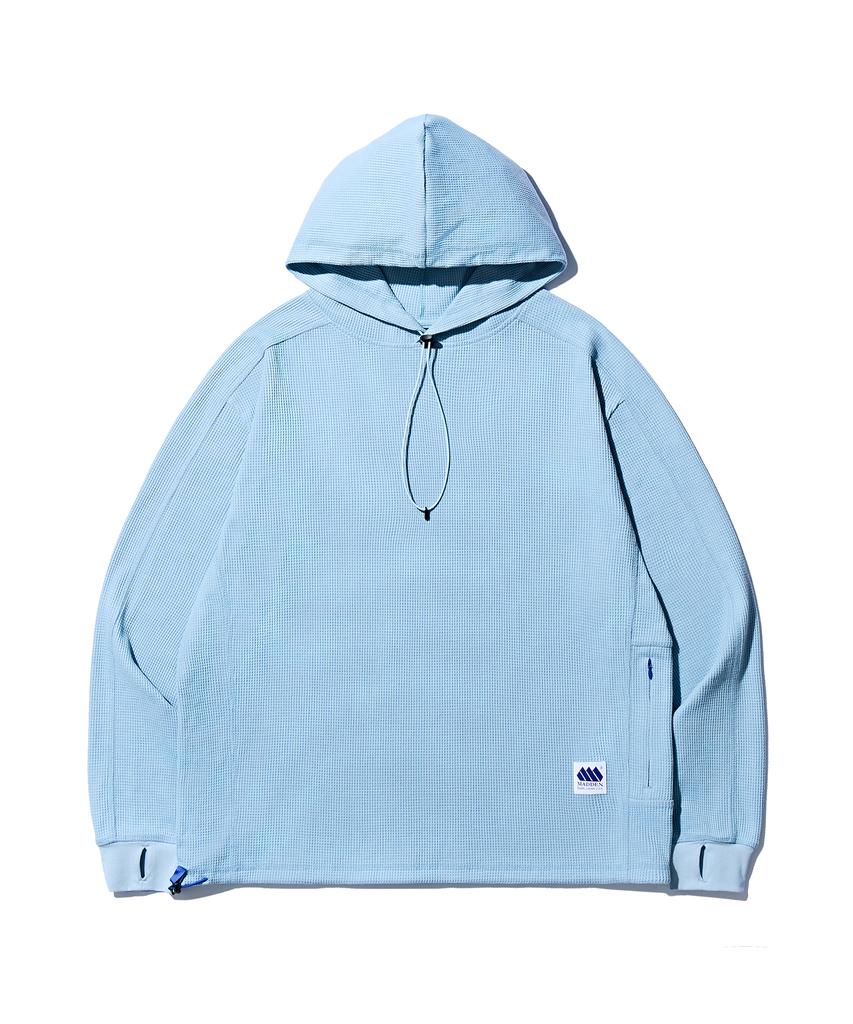 [4Colors] Lined Waffle Hoodie