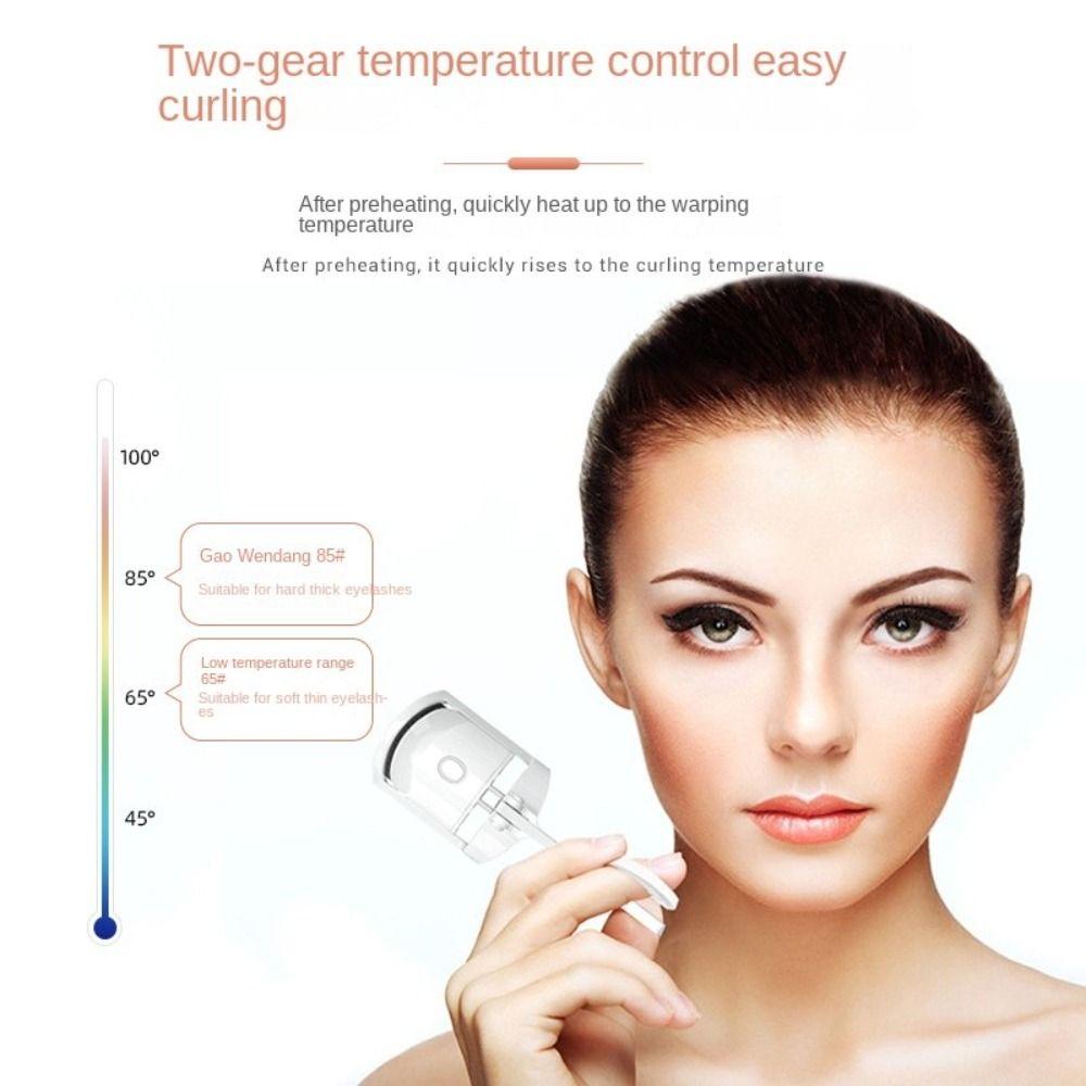 Makeup Accessories Temperature Control Iron Perm Eyelashes Clip Electric Heated Eyelashes Curler