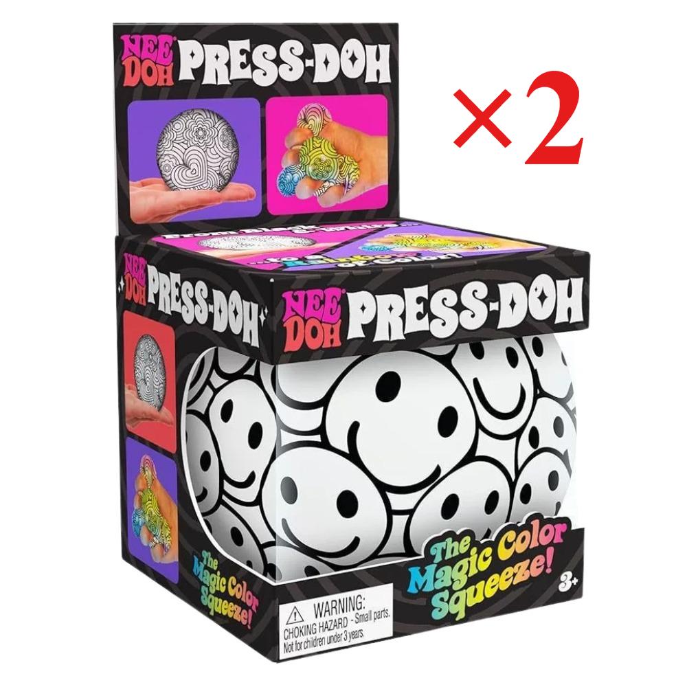 NeeDoh Color-changing Smiling Face Squeezy Ball Flour Version Stress-relieving SqueezyFunStress Relief Magic Novelty Toy Squishy