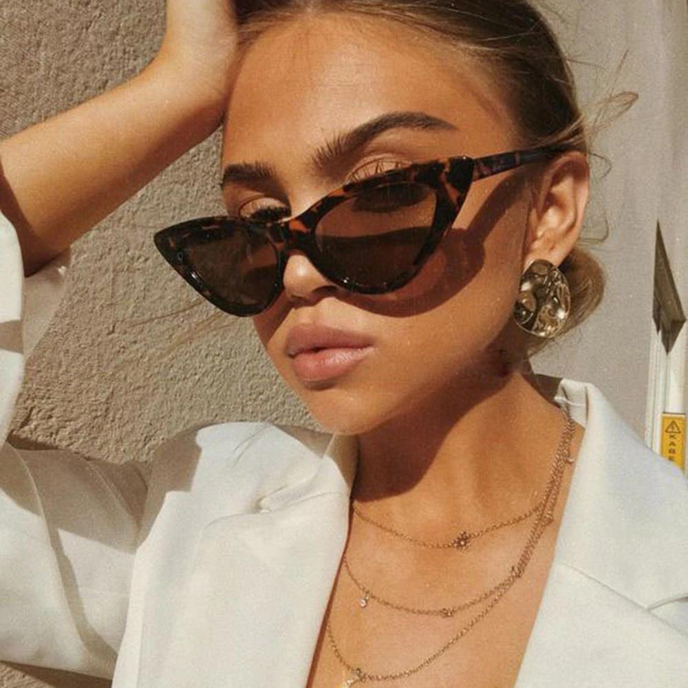 Vintage Cat Eye Sunglasses Woman Luxury Small Triangle Frame Ladies Sun Glasses Female Shades UV400 Trending Eyewear Oculos