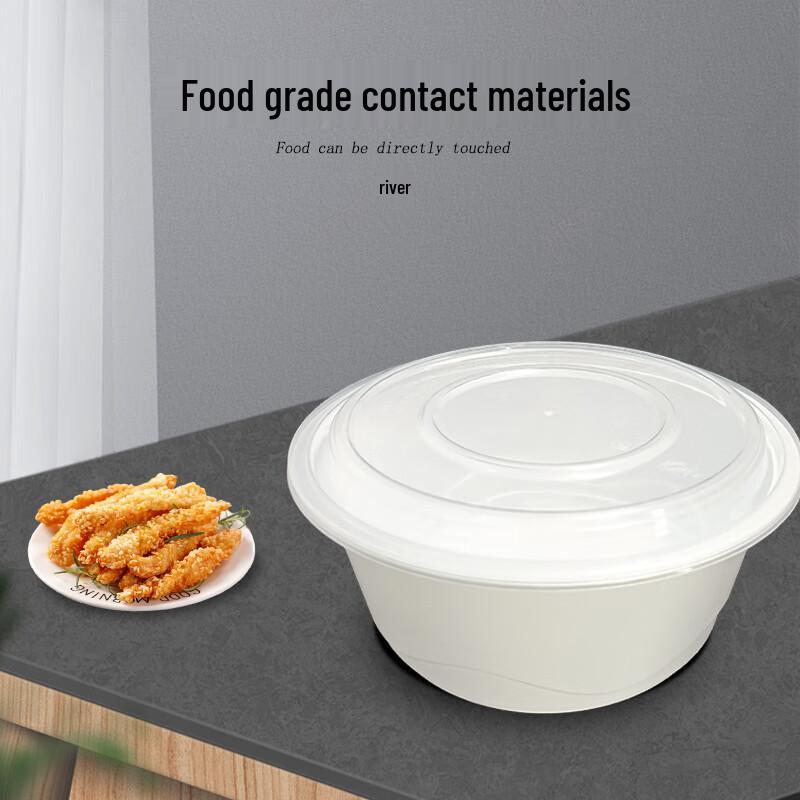 JINMEI Einweg 3500ml Runde Lebensmittelbehälter (90 Sets)