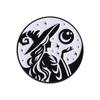 Witch Brooch Gothic Enamel Pin Punk Styles Black Cats Designs Jewelry Accessory For Halloween Outfit Decoration