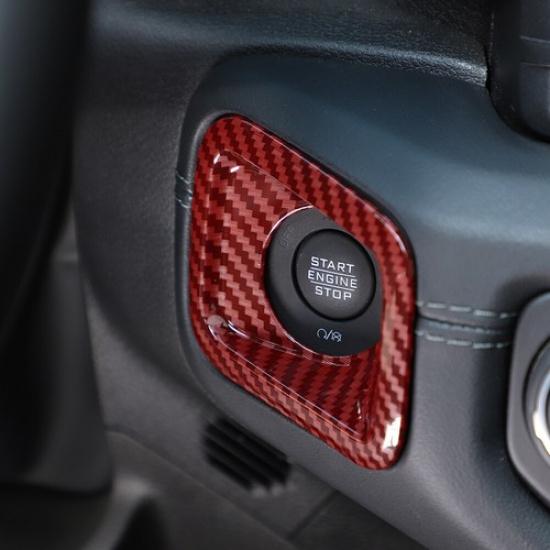 Motorstart Zündschalter Druckknopf Abdeckung Zierleiste für Jeep Wrangler JL JT 24+