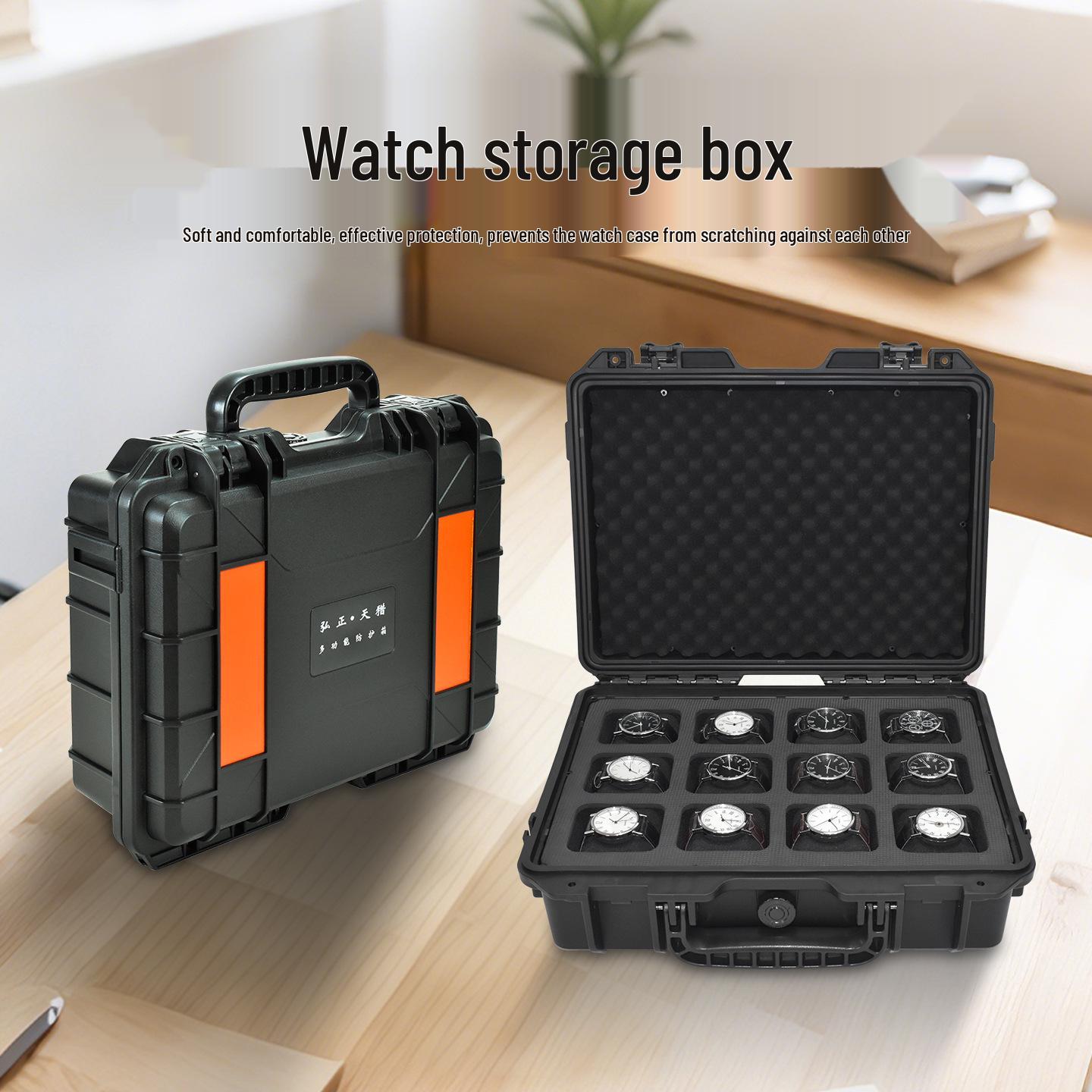 

Watch Display & Storage Box with Waterproof Suitcase 2-slot Standard
