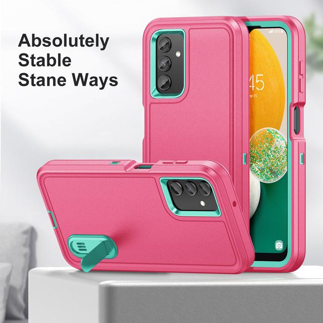 For Samsung A54 Fall Protection Built -In Kickstand Armor Case For Samsung Galaxy A54 A 54 5g Dual Layer Phone Bag Funda