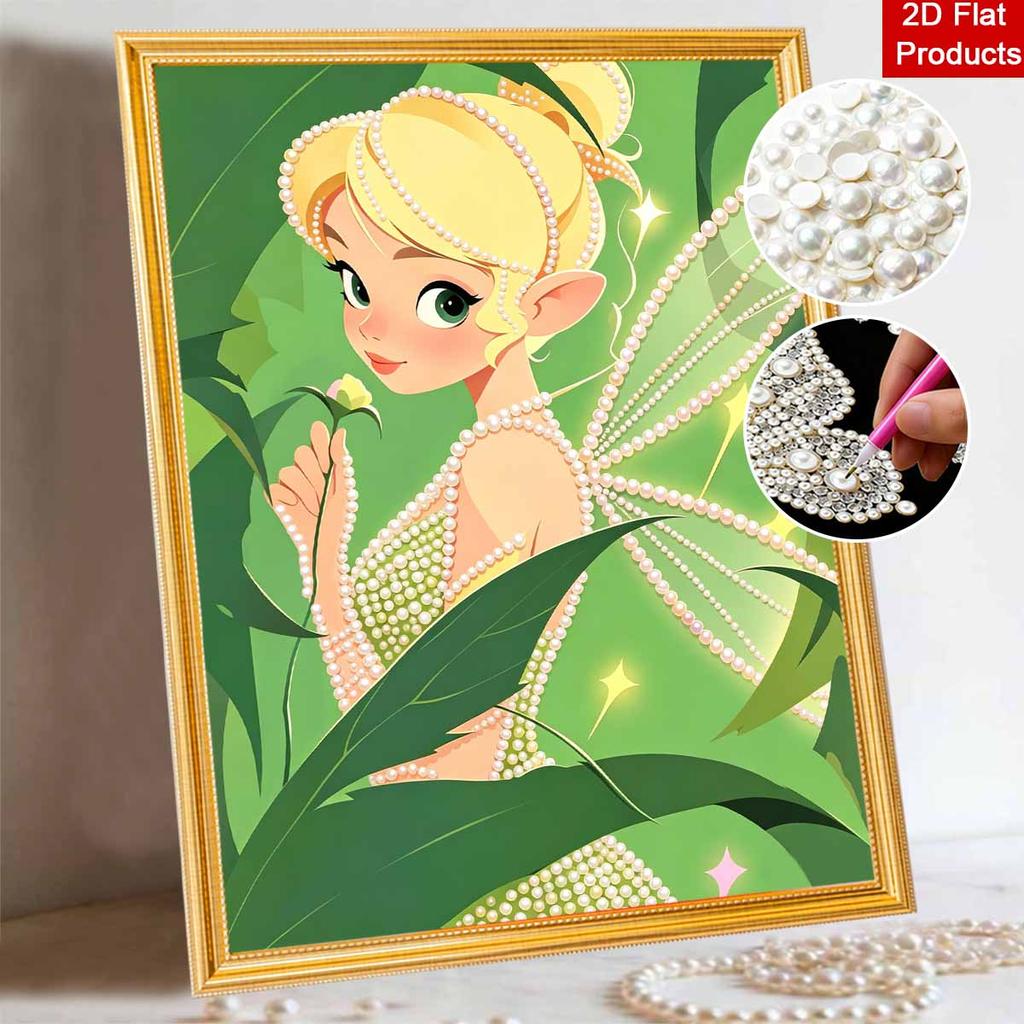 Disney Pearl Painting Fairy of Wonder DIY Pearl Art Painting Pearl Jewelry Painting Picture Handicraft Special Shape Home Wall Decoration