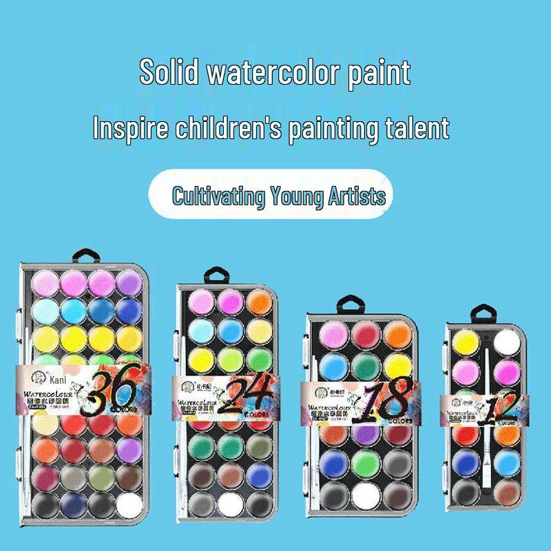 Beginner's Gouache Watercolor Paint Set for Kids and Students