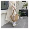Holiday Straw Bag Lace Woven Bag Large Capacity Tote Bag Women's Spring and Summer New Seaside Shoulder Bag Summer Beach Tote Handbag