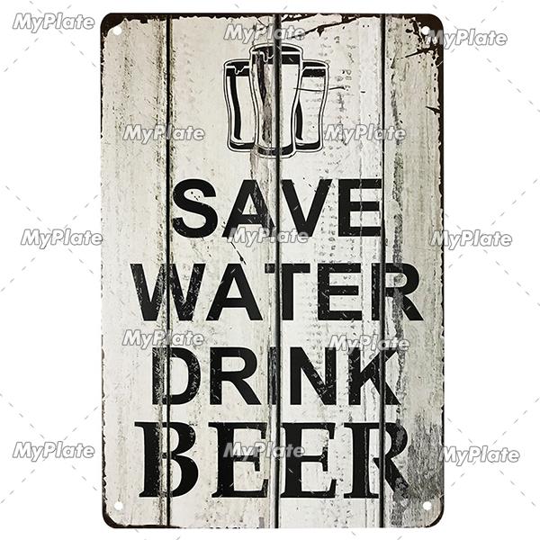 [Min tallrik] Kall Öl Metallskylt Vintage Plakett Plåtskylt Plåt Väggdekor För Barskylt Mansgrotta Dekoration Konst Målning