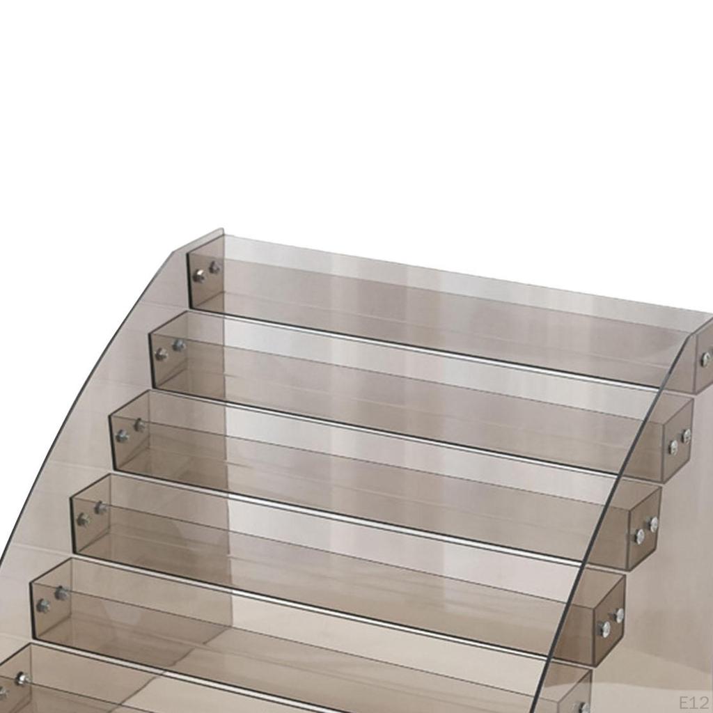 Acrylic Riser Display Rack for Nail Polish and Makeup Organization