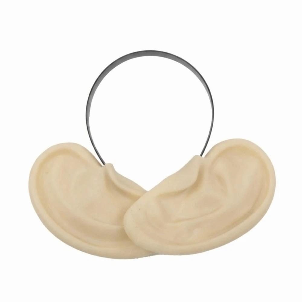 Realistic Simulation Ear Hair Hoop Fake Ear Artificial Ear Model Halloween Hair Band  Party Hair Hoop