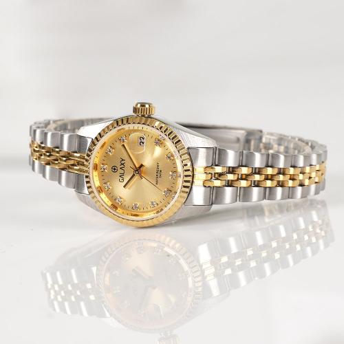 [Galaxy] Galaxy Women's 5 ATM Metal Couple Watch QT7013FB