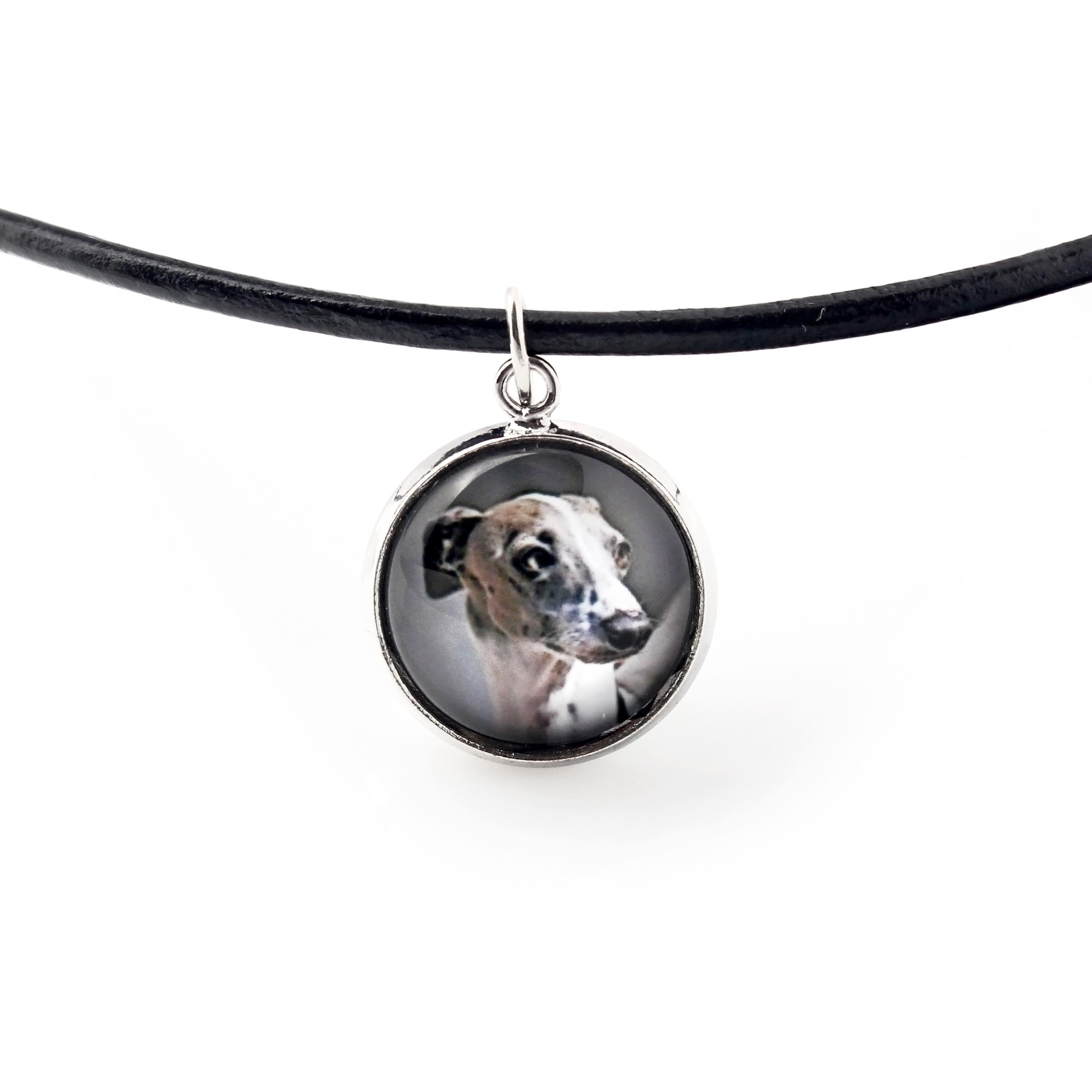 

Italian Greyhound, Italian Sighthound - necklace pendant with your photo, handmade, handcrafted jewelry by Art-Dog brand срібний