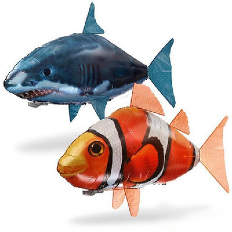 Remote Control Flying Shark Clownfish Balloon Helicopter For Kids Stunning Gift Idea