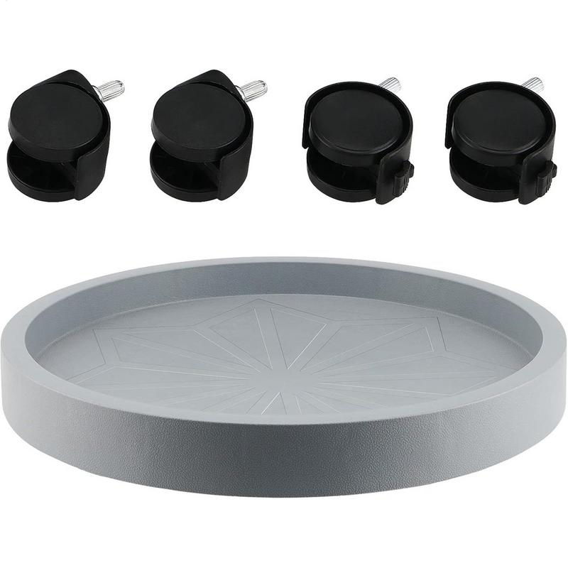 Rundes Tablett Pflanzenroller Blumentopfständer mit Rad Schubkarre Terrasse Pflanzenhalter Wagen Multifunktionale Blumen Scheibenbasis