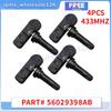 For 2011 2012 2013 2014 Fiat Freemont 500L 56029398AB 4PCS Tire Pressure Monitor System Sensor TPMS 433MHZ 56029398AA