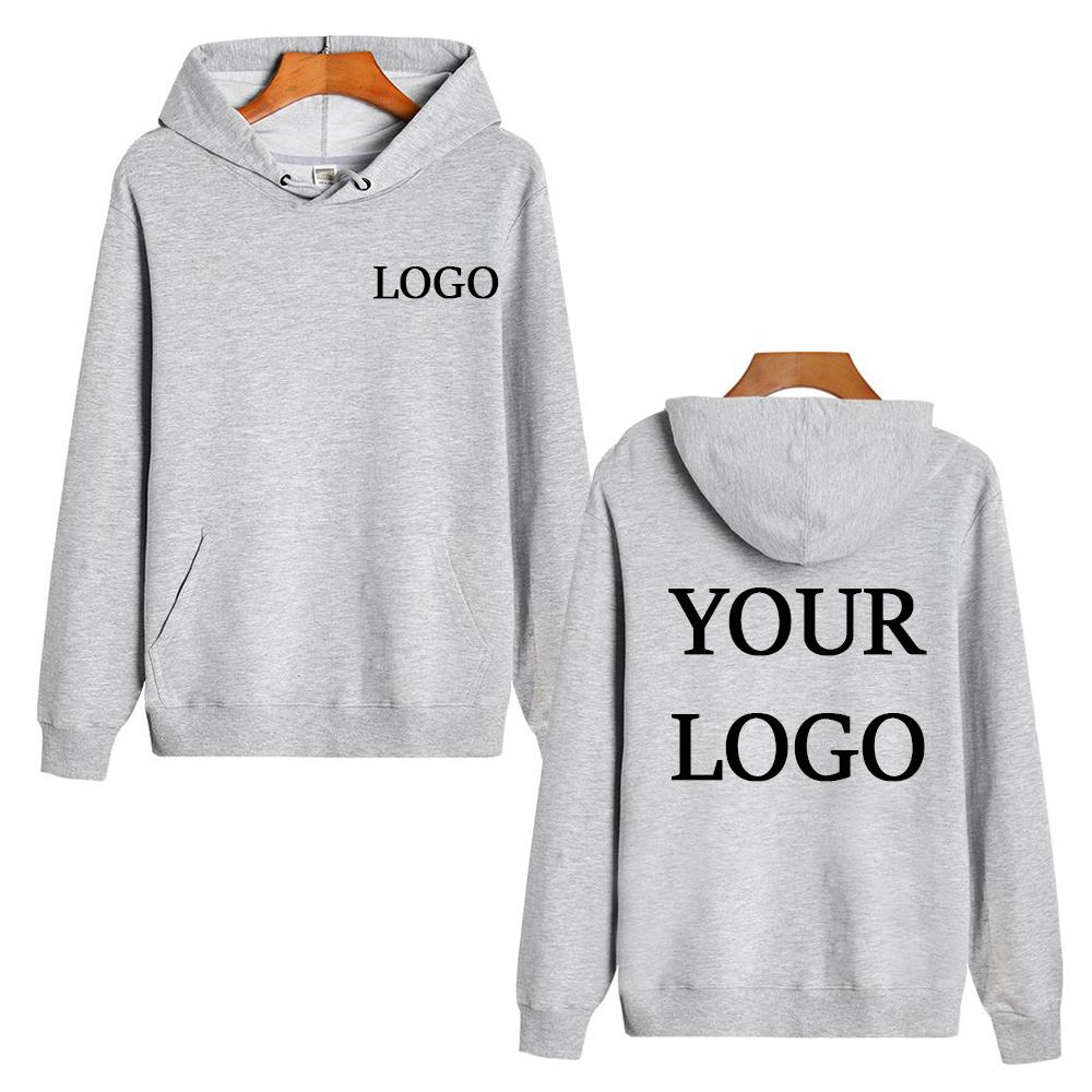 High Quality Hoodie Customise Your Logo DIY 02 Men's Fashion Sports Sweatshirt Women's Street Casual Pullover Hoodie