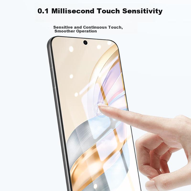 Honor X50 Tempered Glass Screen Protector, Honor X50 Phone Film, Honor Curved Full-Screen Coverage High-Definition Anti-Scratch Protective Film