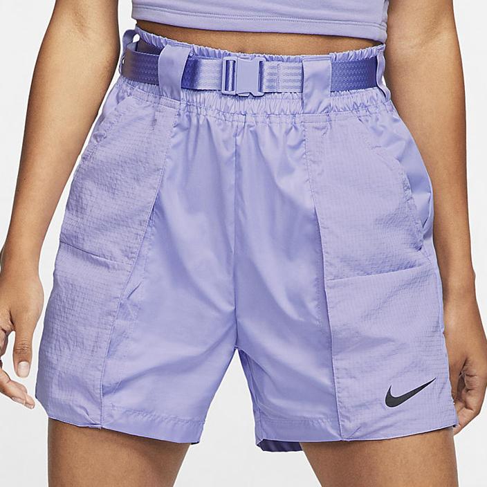 Nike Sportswear Swoosh Training Woven Shorts Women Shorts Purple DD2096-569