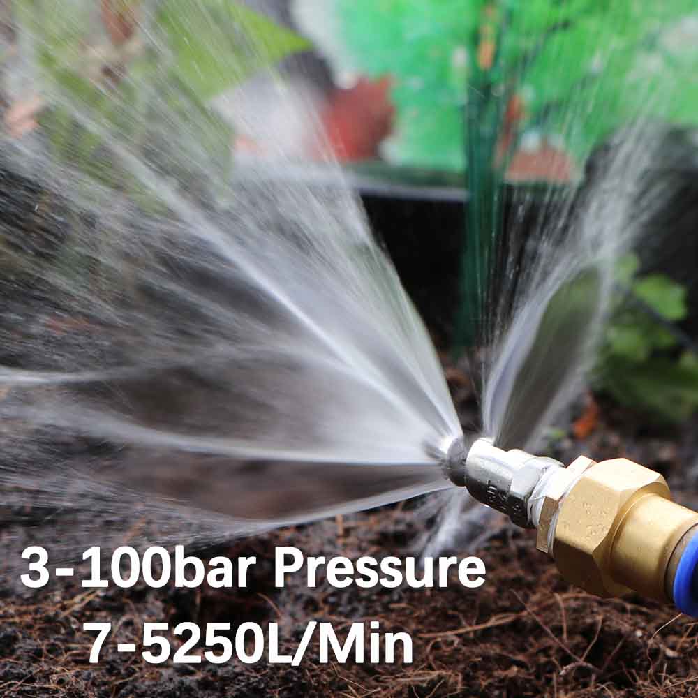 8-size Spiral Nozzle Sprayer 316 Stainless Steel Atomizer Outdoor Agricultural Irrigation Garden Watering Industry Dust Removal