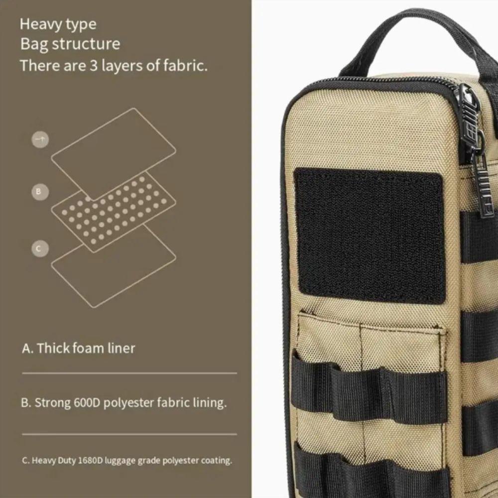 Heavy Duty Tool Bag Zipper Handle Portable Organizer Versatile Bag Zipper Case  EDC Use