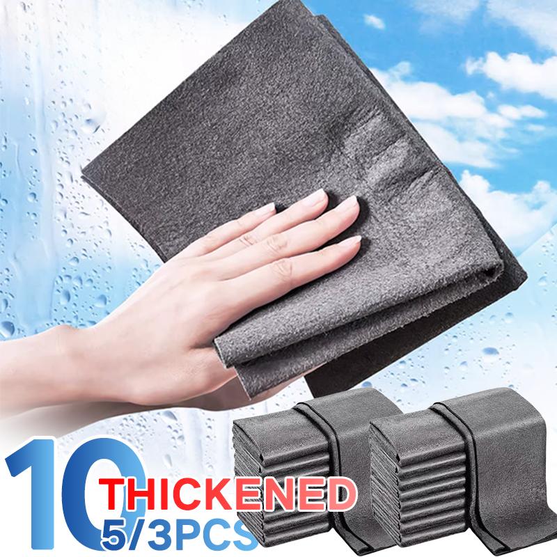 Thickened Magic Cleaning Cloth Microfiber Glass Clean Towel Reusable Washable Lint-free Cleaning Rags for Kitchen Glass Car