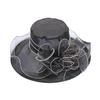 Beach Hat Floral Design Sun Protection Adjustable Organza Thin Elegant Sun Cap Fashion Accessories