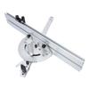 410mm Table Saw Miter Gauge Adjustable Angle Aluminum Alloy Push Ruler Tool with Flip Stop