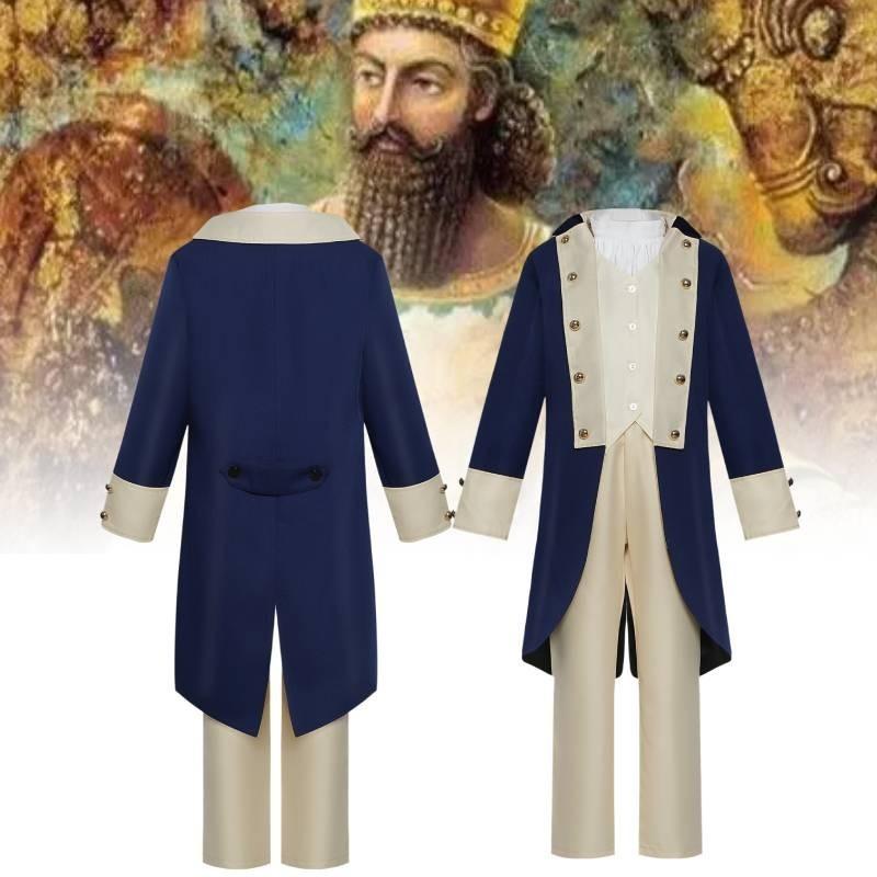 Kids President Steampunk Cosplay Costume Soft Fabric Retro Uniform For Boys