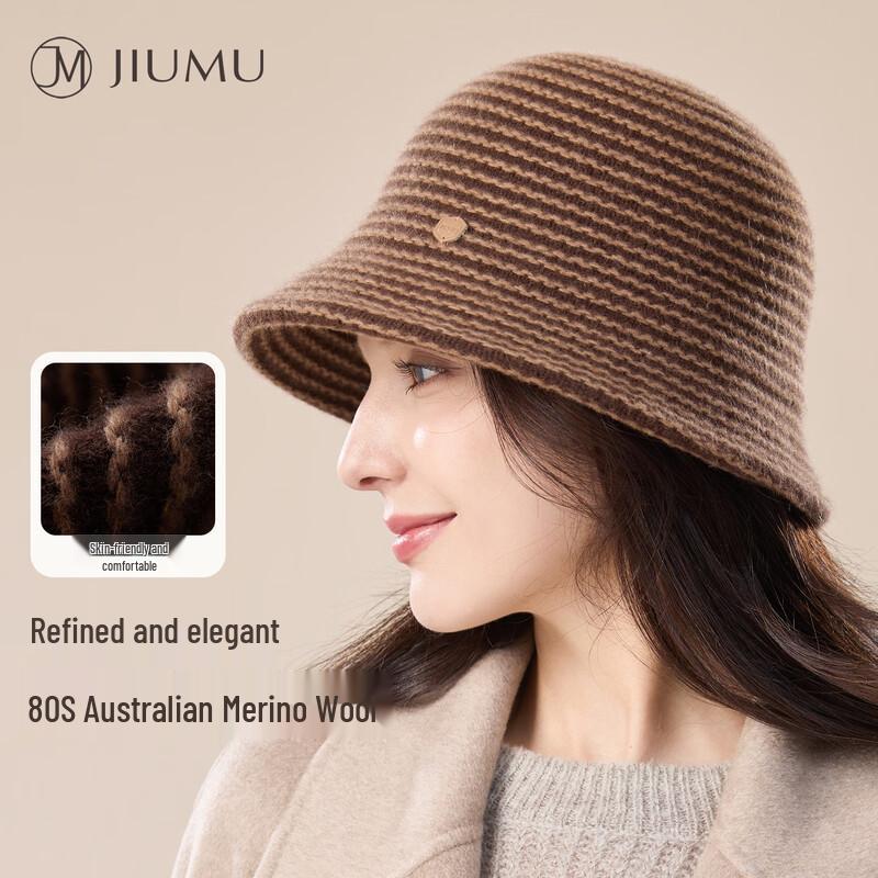 

JIUMU Women s Winter Wool Fisherman Bucket Hat