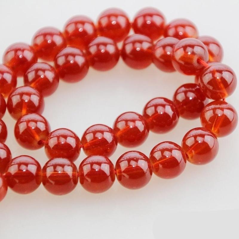 Natural Crystal Beads Necklace with Large 12mm Beads Detail Tassels Chain Gift Everyday Wear for Special Occasion