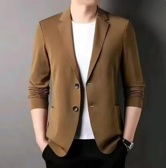 Men's High-End Ultra-Thin Ice Silk Sun Protection Jacket - Single-Breasted Casual Summer Suit